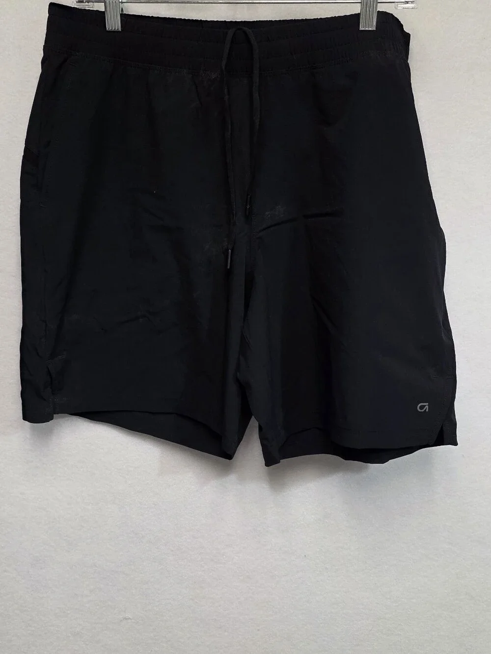 GAP Fit Mens Size Large Active Black Athletic Shorts with Elastic Waist